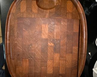 vintage Dansk IHQ teak cheese and charcuterie cutting board