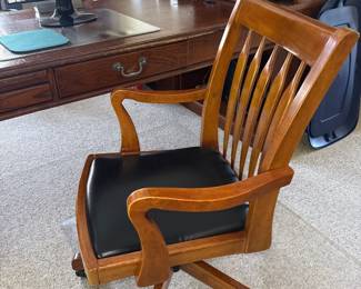 wooden office chair