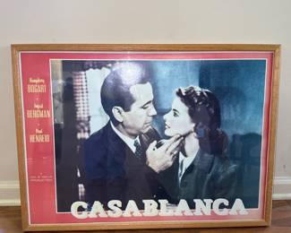 "Casablanca" Poster Framed