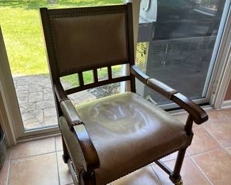English Leather Armchair