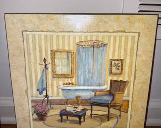 C. Winterle Olson Vintage Bathroom Art
