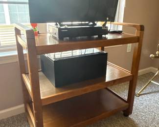 Teak Bar Cart Tea Trolley