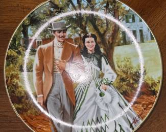 "Gone with the Wind" Golden Anniversary Series collectible plate designed by Howard Rogers