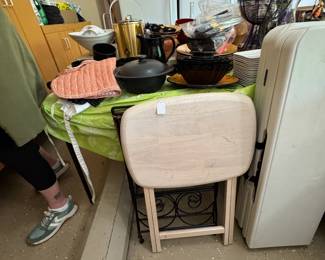 tv trays, misc