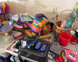 pinata, walkie talkies, other holiday misc