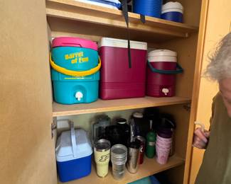 Coolers, mugs & sleeping bags...