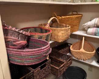 baskets, vases, misc