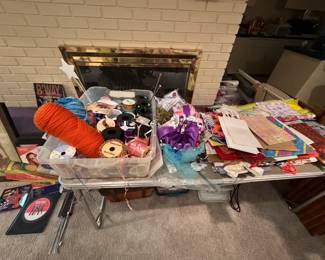 ribbon, tissue, bags...