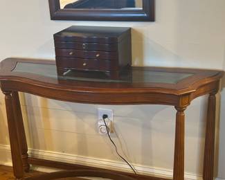 Nice Glass Top Console Table