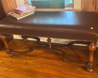 Nice Bench with Nail Head Details!