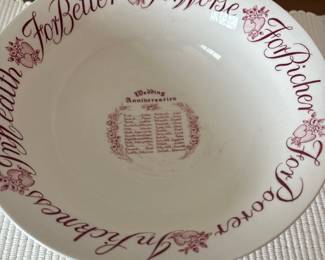 Royal Staffordshire Wedding Anniversary Bowl