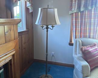 5ft Vintage Candelabra Torchiere 4 Light Floor Lamp