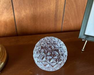 Waterford Crystal Ties Square 2000 Christmas Ball Ornament