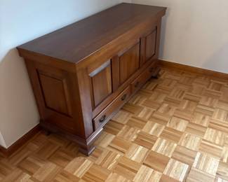 Solid Cherry Blanket Box
