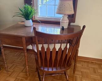 Solid Walnut Wood Desk/Chair