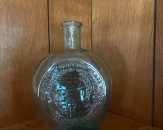 "General Taylor Never Surrenders" flask form the Dyottville Glass Works