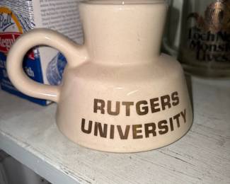 vintage Rutgers University Ceramic mug stein