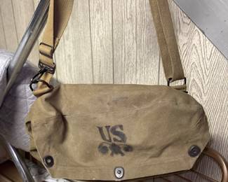 Military WW2 US Army Infantry Field Carrier Canvas as Mask Bag Pouch