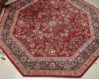 Octagon throw rug