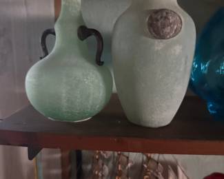 Cenedese Scavo Glass Vases