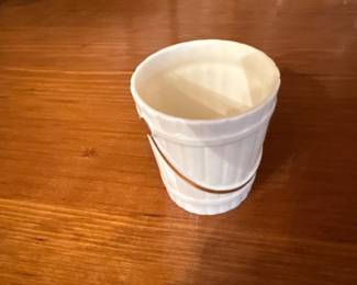 1960s White Milkglass Miniature Ice Bucket