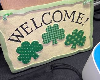 St Patricks Day Welcome sign
