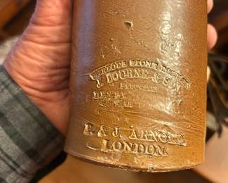 Stone pottery's: J. Dourne & Sons - London