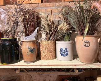 assortment of stoneware