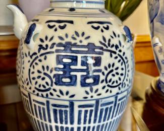 A close up of the Chinese Wedding Teapot….the blue on this piece is so deep and beautiful