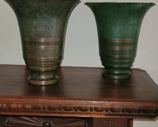Carl Sorensen bronze vases