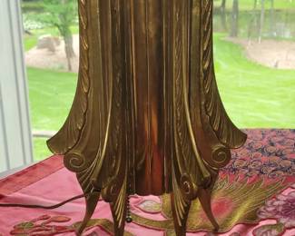 Solid brass lamp