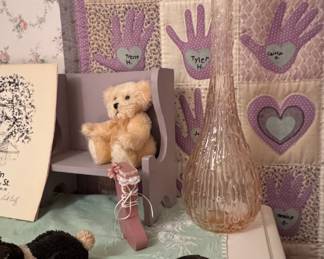Avon bottle, pink genie bottle/decanter