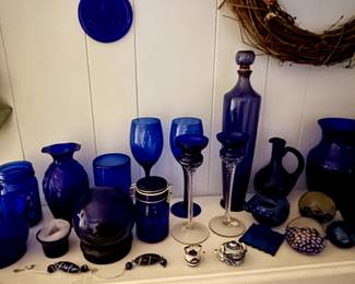 blue glass ...