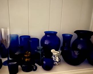 blue glass ...