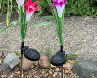 flower solar lights