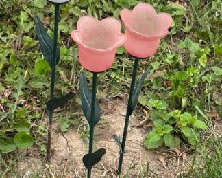 flower yarn ornaments