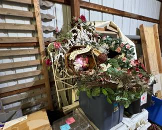 wreath, stove, fence, etc
