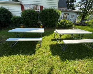 picnic tables