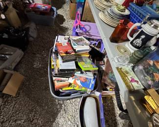 VHS tapes, DVDs, etc