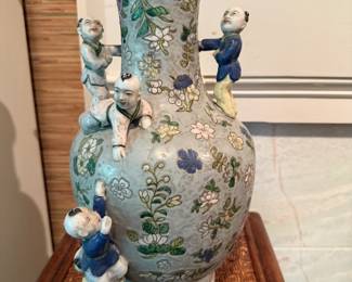 CHINESE "FIVE BOY" FERTILITY VASE