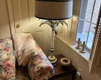Vintage Palm Tree Table Lamp (Hollywood/ Regency Style)