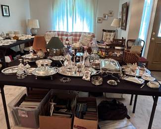 Silver servingware