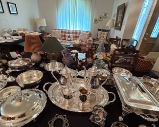 Silver servingware