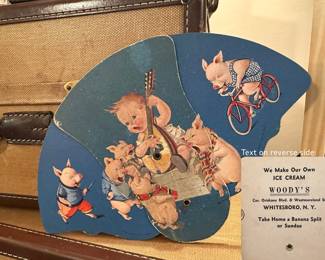 Paper Fan with Whitesboro N.Y. Advertising