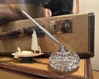 Waterford Crystal Pen Holder & Paperweight