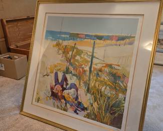 This is a large serigraph by Nicola Simbari. We have the COA