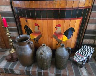 Fun fireplace screen