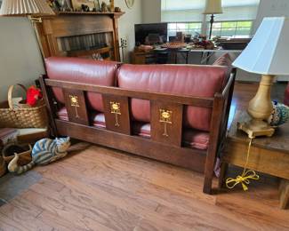 Back of sofa made by Stickley, Henry Ellis collection