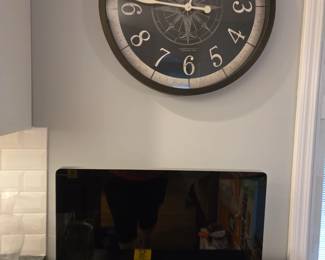 Apple computer and clock