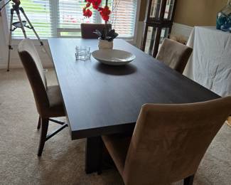 Dining table and chairs